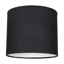 Lampshade Cylinder E27 H20 Black Fabric A0062