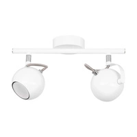 Lea Ceiling Lamp 2xGU10 Max.50W Chrome Metal/White Metal 5019202