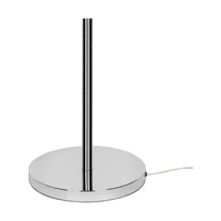 Lampa podłogowa Maxima 1xE27 Max.60W Chromowany metal/Przezroczysty kabel PVC/Abażur z czarnej tkaniny 6592028