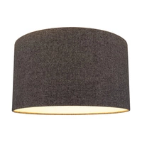Lampshade Cylinder E27 H30 Gray Cotton Fabric A0324