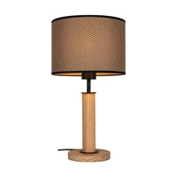 Benita Black Table Lamp 1xE27 Max. 40W Oiled Oak/Black/Brown-Black-Gold 7017400711551