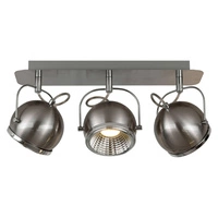 Ball Ceiling Lamp Incl. 3xGU10 LED 6W Satin Metal 5009387