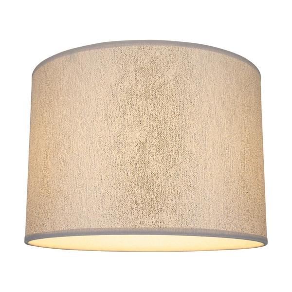 Lampshade Cylinder E27 H20 Silver Fabric A1304