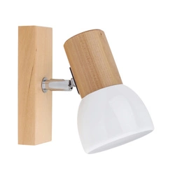 Svenda Wall lamp 1xE27 Max.60W Birch/Chrome/White 2224160