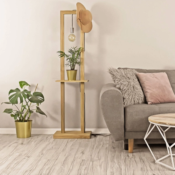 Monopod Floor Lamp 1xE27 Max.15W Oiled Oak/Anthracite 6460174