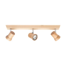 Venla Ceiling Lamp Incl. 3xLED GU10 5W Birch Wood 2434360