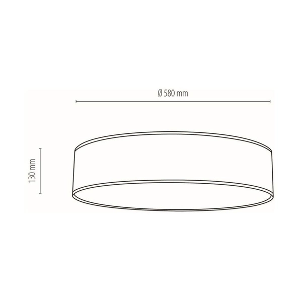 Lampa sufitowa Nevoa 4xE27 maks. 25W biały metal/srebrny klosz z tkaniny 47935802