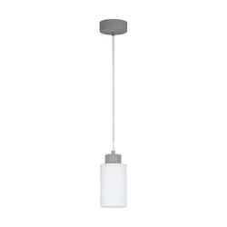 Karla Pendant Lamp 1xE27 Max.60W Gray/Transparent/Matte White 9160136
