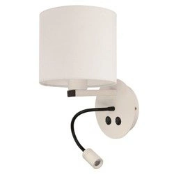 TURID II wall lamp white+ led for reading