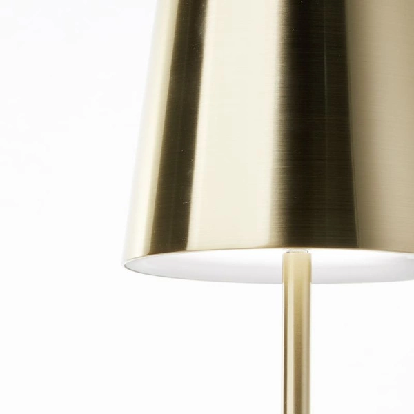 Lampa stołowa na zewnątrz Xaana LED CCT+DIM | szczotkowany mosiądz