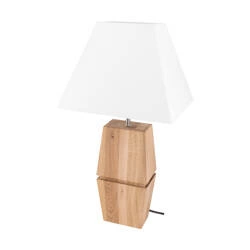 Logan Table Lamp 1xE27 max. 40W Oiled Oak/White 7017412511688