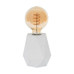 Diamant Table Lamp 1xE27 Max.25W White Concrete/Black PVC Cable 7919137