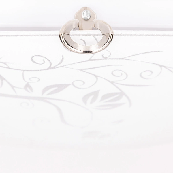 California Ceiling Lamp Incl. 1xLED 2600lm 2700K 30W Chrome Metal/White-Transparent Glass 4255102