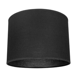 Lampshade Cylinder E27 H35 Black Cotton