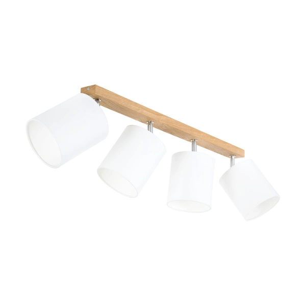 Aprillia Lampa Sufitowa 4xE27 Max.25W Dąb Olejowany/Biały 56744474