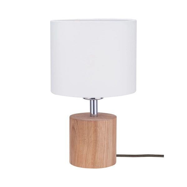 Trongo Round Table Lamp 1xE27 Max.25W Oiled Oak/Anthracite/White 7081174