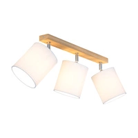 Aprillia Lampa Sufitowa 3xE27 Max.25W Dąb Olejowany/Biały 56744374