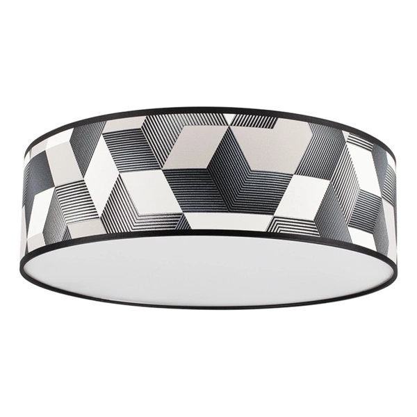 Espacio Ceiling Lamp 3xE27 Max.25W White Metal/Multicolor Wallpaper 4883802