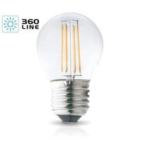 Żarówka ozdobna FILAMENT LED E27 4W ciepła 3000K G45 kulka