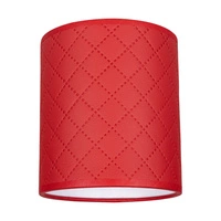 Lampshade Cylinder E27 H20 Red Fabric A0973