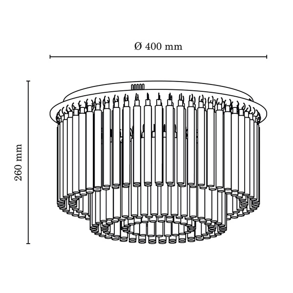Euphoria Lampa Sufitowa Incl,6xLED 3W Chrom/Transparentny 5971628
