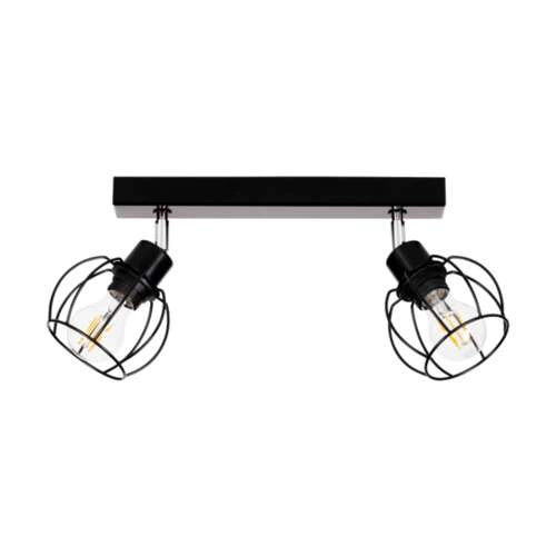 Phiphi Ceiling Lamp 2xE27 Max.60W Black Metal/Chrome Metal