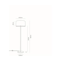 Paon Floor Lamp 1xE27 Max.60W Black/Multicolor 124090104