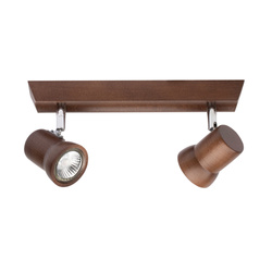 Venla Ceiling Lamp Incl. 2xLED GU10 5W Walnut Beech Wood