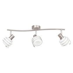 Daria Ceiling Lamp 3xE14 Max.40W Satin Metal/White Glass 2093327