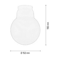 Klosz E27 Białe Szkło G1088