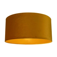 Lampshade Cylinder E27 H25 Honey Velvet A1435