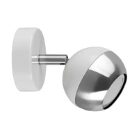 Bianca Kinkiet 1xGU10 Max.50W Chrom Metal/Biały Metal 2502128