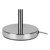 Dove Table Lamp 1xE27 Max.40W Chrome Metal/Transparent PVC Cable/Gray Fabric Shade 724390128