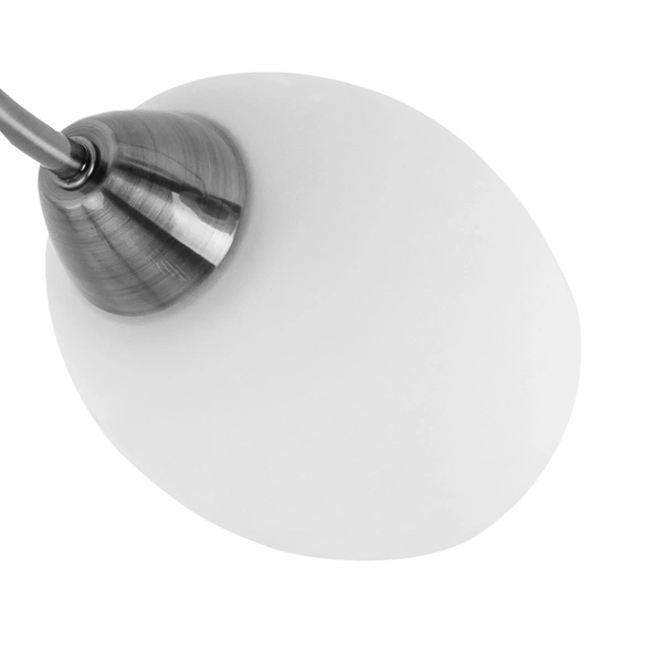 Pisa Ceiling Lamp 5xE27 Max.60W Satin Metal/White Glass 8280527