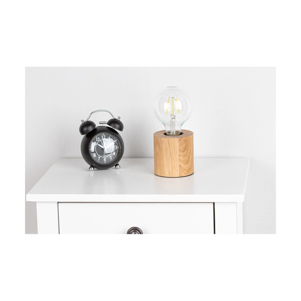 Lampa stołowa Minnie 1xE27 Max.25W Dąb Olejowany/Czarny Kabel PCV 7690174