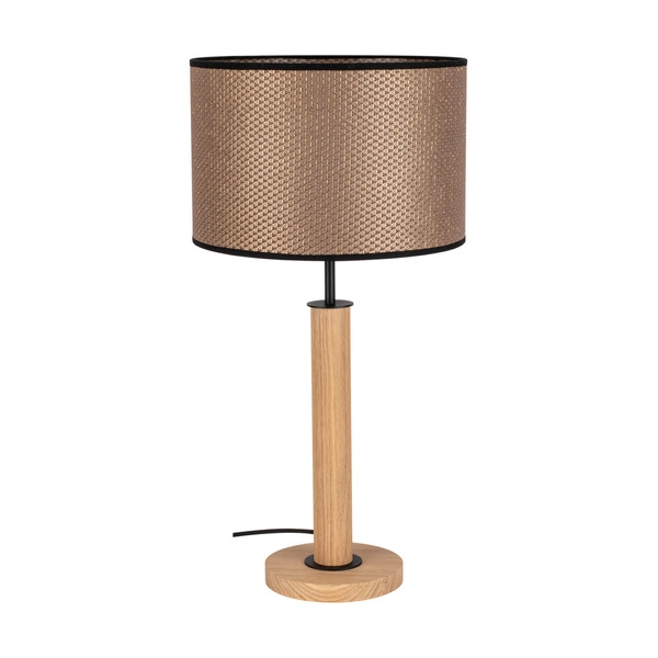 Benita Black Table Lamp 1xE27 Max.40W Oiled Oak/Black/Brown-Black-Gold 7017400811552