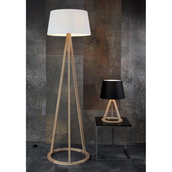 Konan Floor Lamp 1xE27 Max.60W Oiled Oak/Anthracite/White 6421174