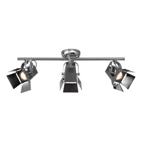 Photo Ceiling Lamp Incl. 3xGU10 LED 5W Chrome Metal 2584328