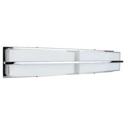 Sally Wall Lamp Incl. LED Integrated 1600lm 3000K 20W Chrome Metal/White Glass