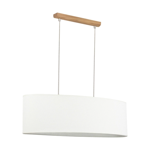 Mercedes Pendant Lamp 2xE27 Max.40W Oiled Oak/White 1027400211536