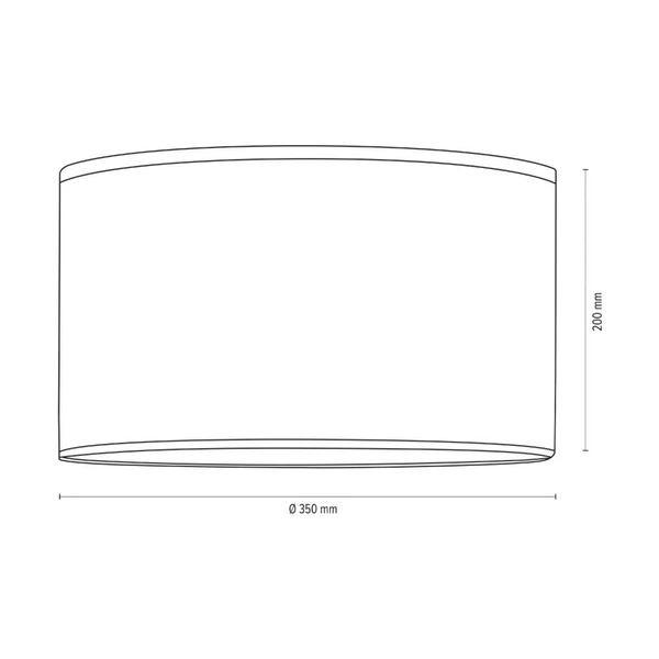 Lampshade Cylinder E27 H30 Gray Cotton Fabric A0324