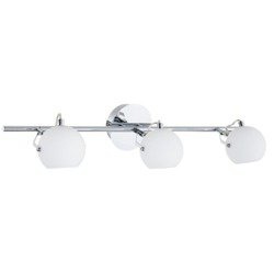 Ida Ceiling Lamp Incl. 3xLED Integrated 1200lm 2700K 3W Chrome Metal/White Glass