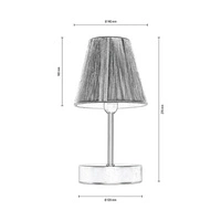 Lampa stołowa Mila Wood 1xE14 Max.25W Drewno brzozowe/Czarny metal/Czarny kabel PCV/Czarno-czerwony klosz z tkaniny 7775960