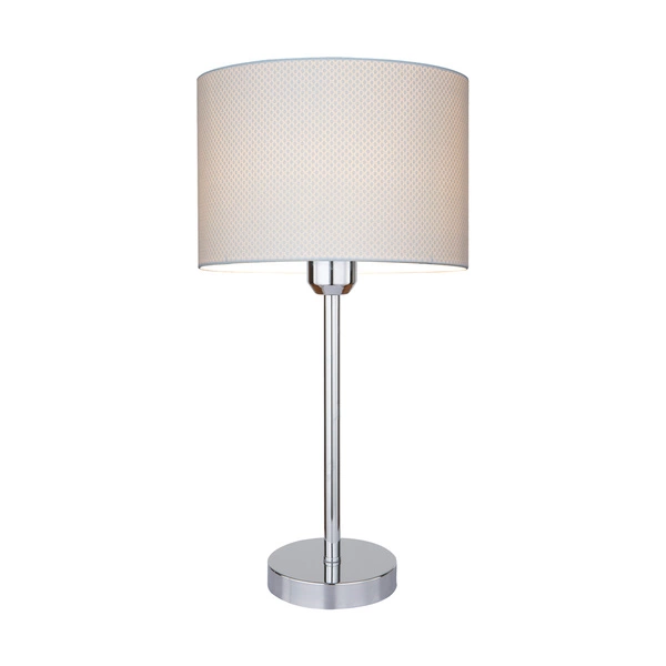 Leila Table Lamp 1xE27 Max.60W Chrome Metal/Transparent PVC Cable/Multicolor Paper+PCV Shade with Doots pattern 7654028