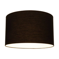 Lampshade Cylinder E27 H30 Black Fabric A0069