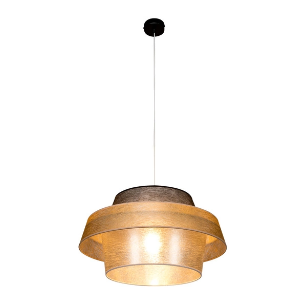 Nevoa Lampa Wisząca 1xE27 Max.60W Czarny/Transparentny PVC/Czarny-Złoty-Srebrny 150089104