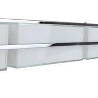 Sally Wall Lamp Incl. LED Integrated 2400lm 3000K 30W Chrome Metal/White Glass 3471128