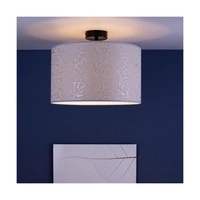 Mateo Ceiling Lamp 1xE27 Max.60W Black Metal/Beige Wallpaper 87810104