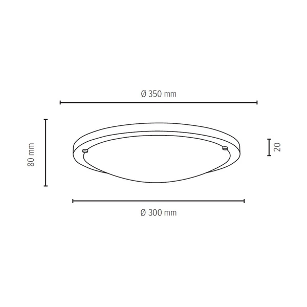 Rocky Ceiling Lamp 2xE27 Max.40W Gray Concrete/White Glass 4753236