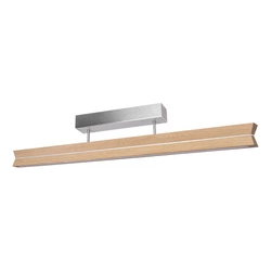 Twin Ceiling Lamp 3xLED 24V Int. 23W Matt Nickel/Oiled Oak with Klick&Dimm (1000mm) 4037408700000